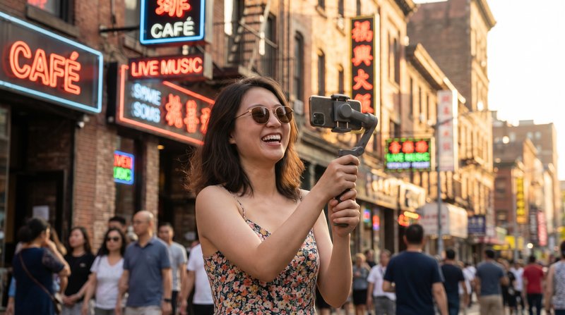 韩漫城市街拍Vlog视频